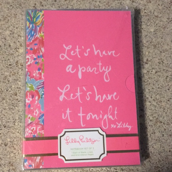 Lilly Pulitzer Accessories - Set of 3 notebooks